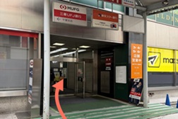 千葉駅前店 アクセス 5：こちらの入口からお入りください。